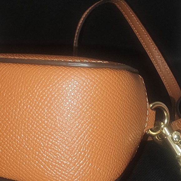 NEW Coach Pebble‎ Leather Serena Crossbody Bag - Mini/ Small Terracotta Color - Picture 8 of 10